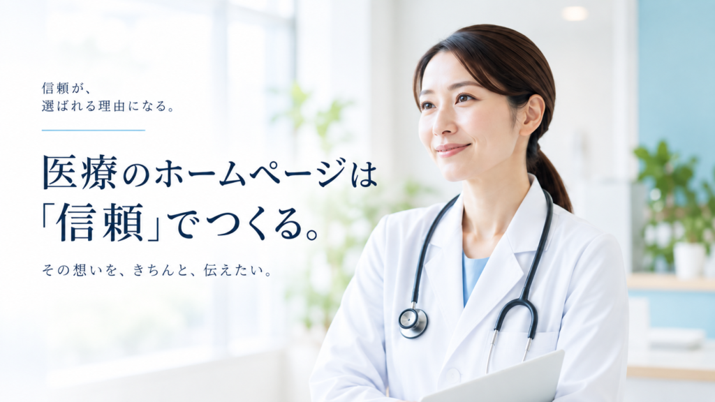 医療・クリニックのホームページで「信頼」を伝える設計｜E-E-A-TとYMYLの考え方