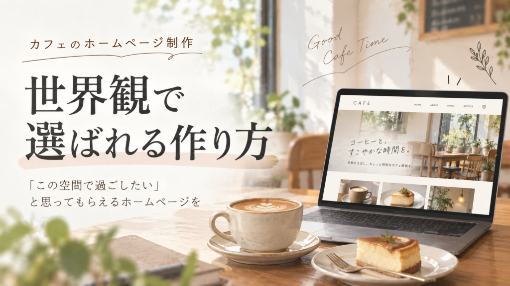 カフェのホームページ制作｜世界観で選ばれる作り方