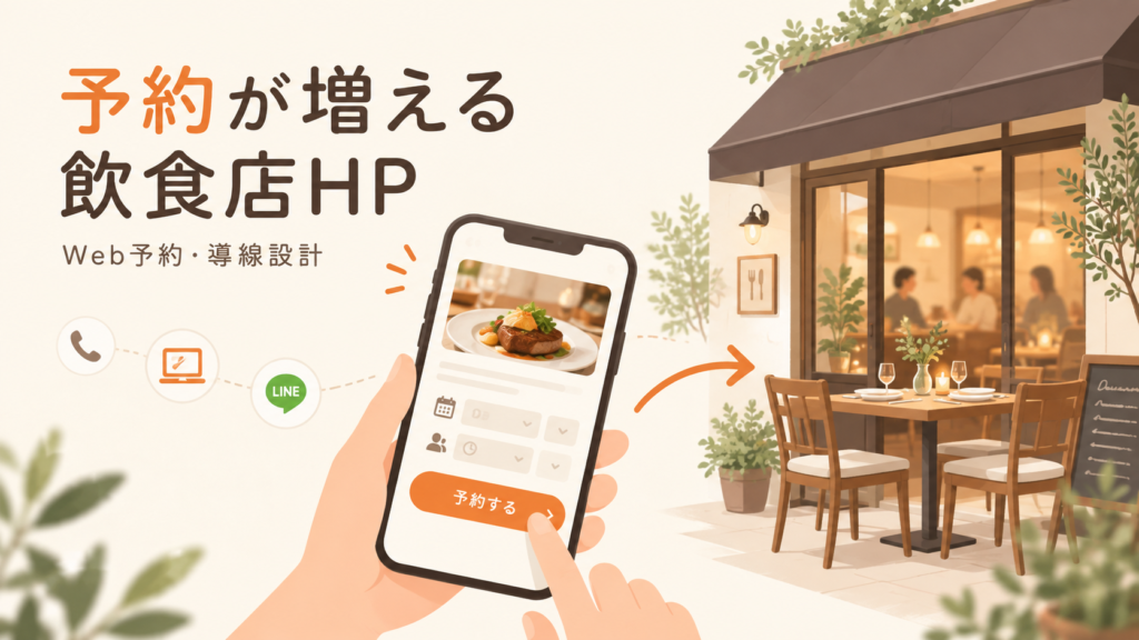 予約が増える飲食店ホームページ｜Web予約・グルメサイト連携と導線設計